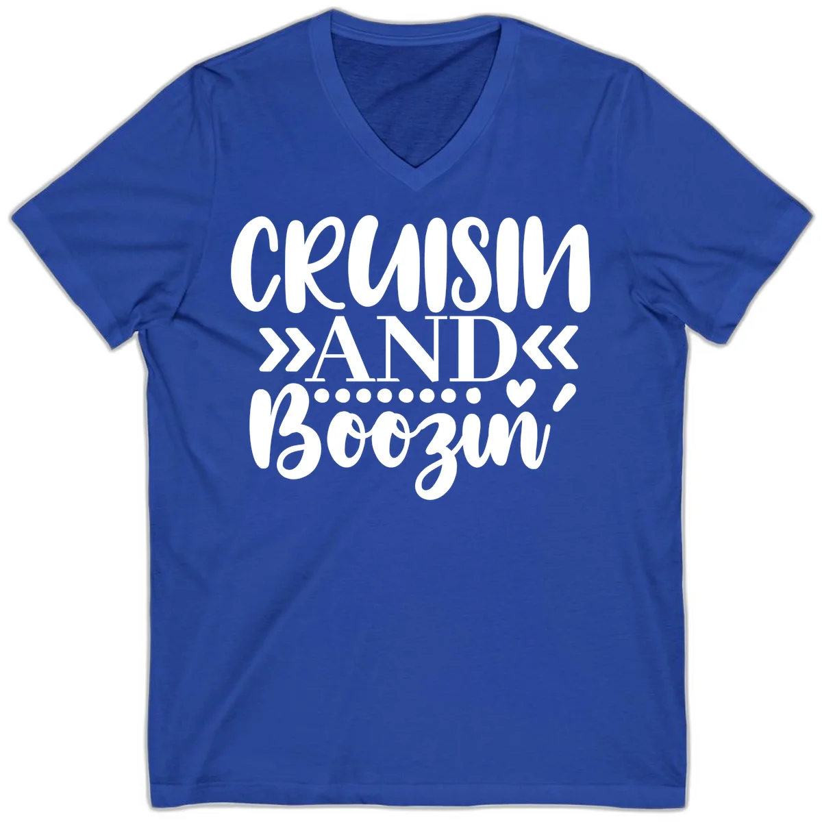 Cruisin' And Boozing V-Neck in True Royal