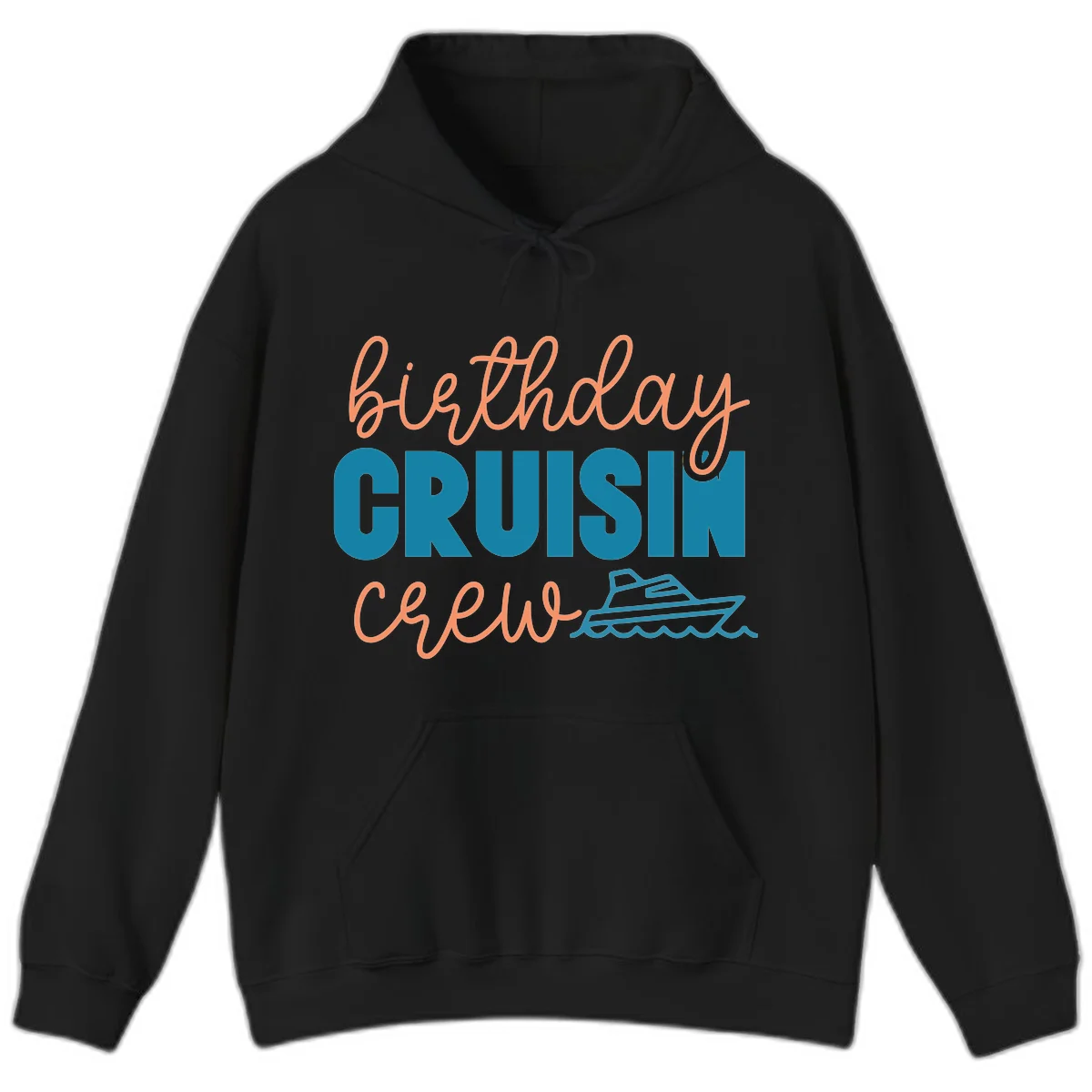 Birthday Crushin' Crew Hoodie in Black