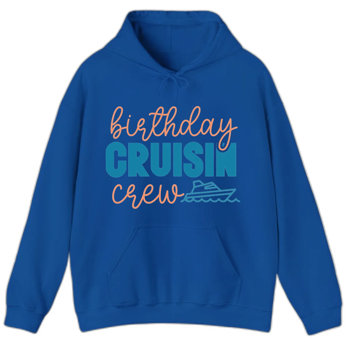 Birthday Crushin' Crew Hoodie in Royal