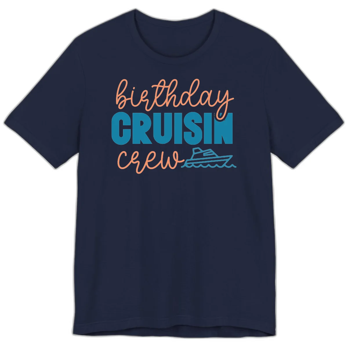 Birthday Crushin' Crew Premium T-Shirt in Navy