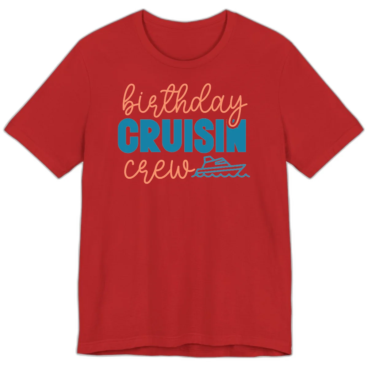 Birthday Crushin' Crew Premium T-Shirt in Red