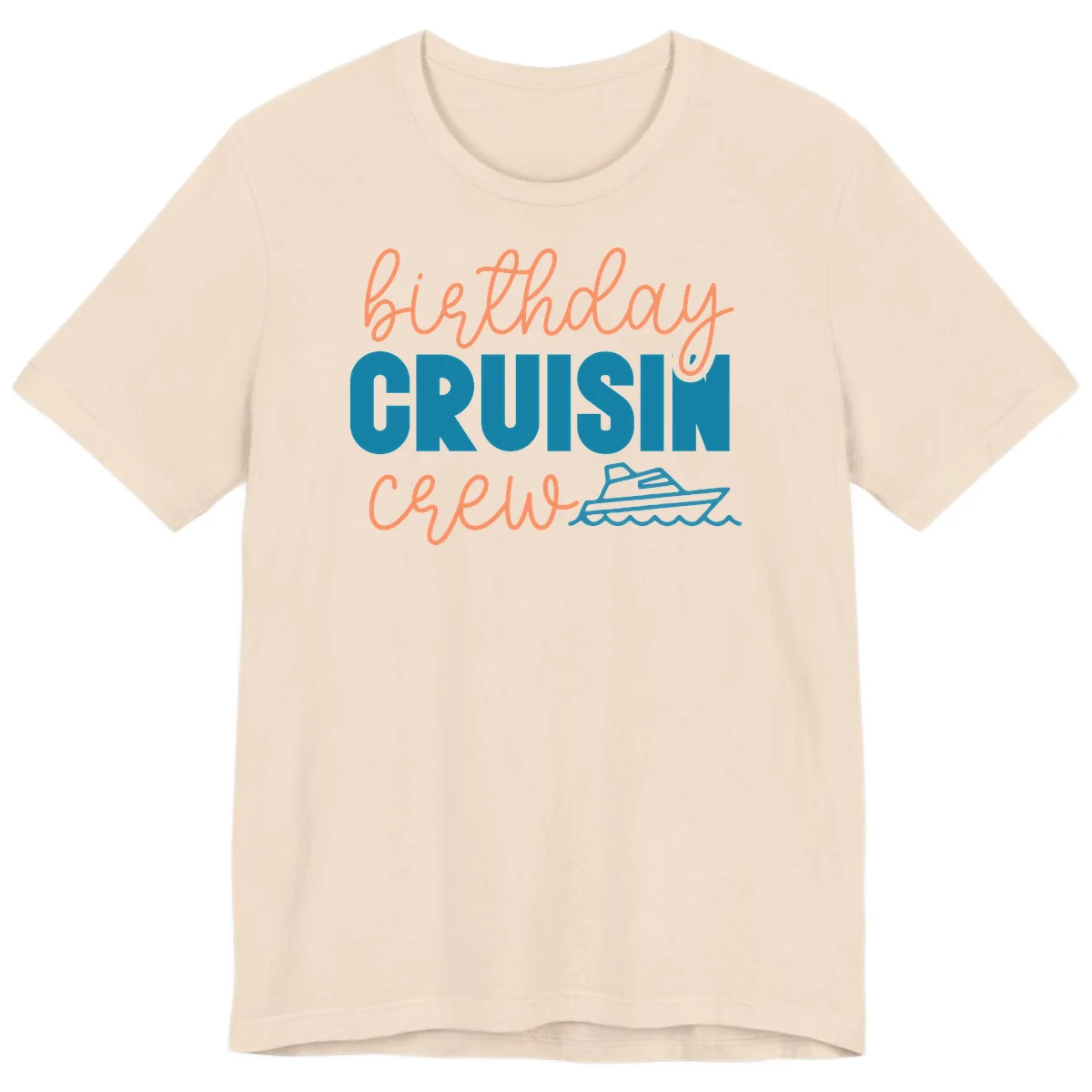 Birthday Crushin' Crew Premium T-Shirt in Soft Cream
