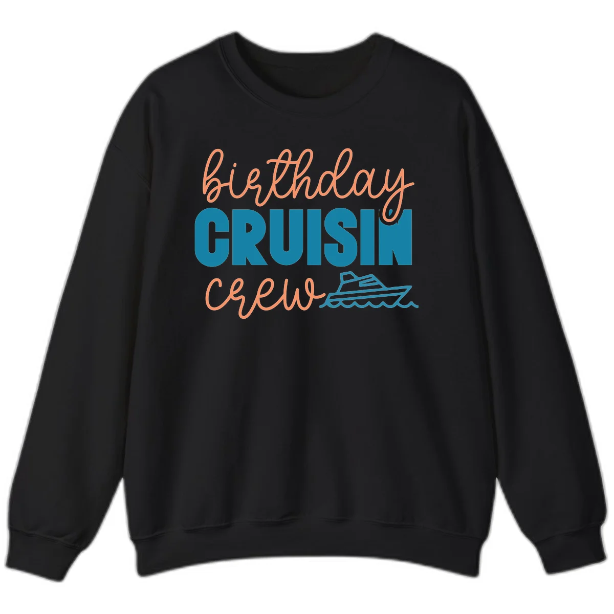 Birthday Crushin' Crew Sweatshirt in Black