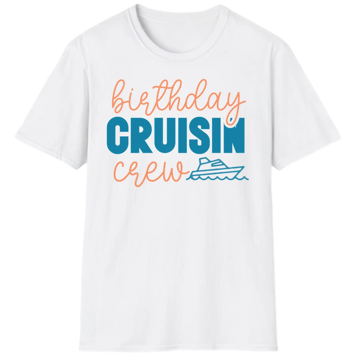 Birthday Crushin' Crew T-Shirt in White