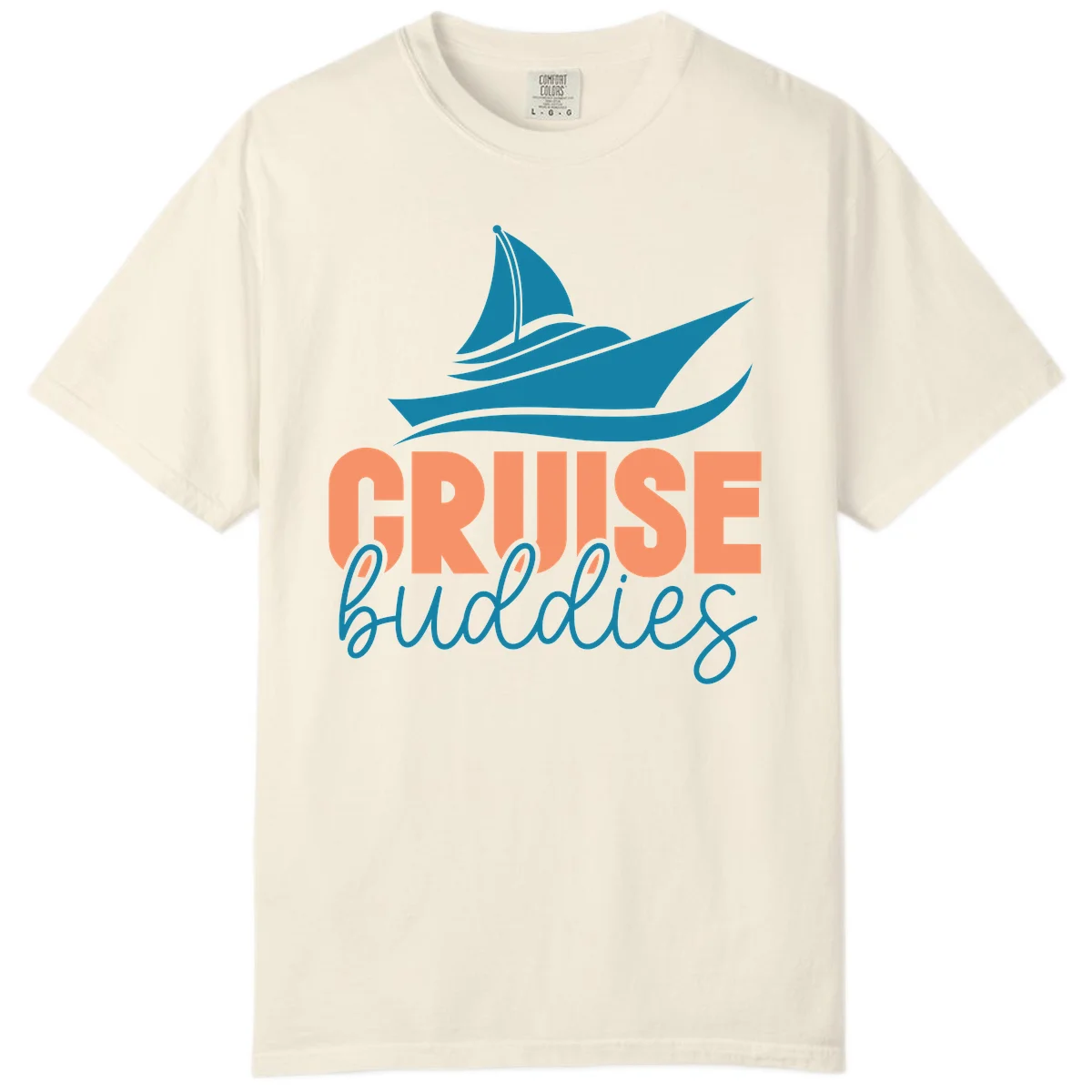 Cruise Buddies Ship Design Comfort Color in Ivory