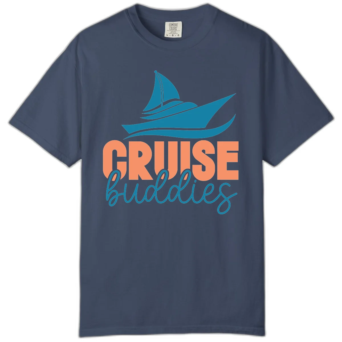 Cruise Buddies Ship Design Comfort Color in Midnight