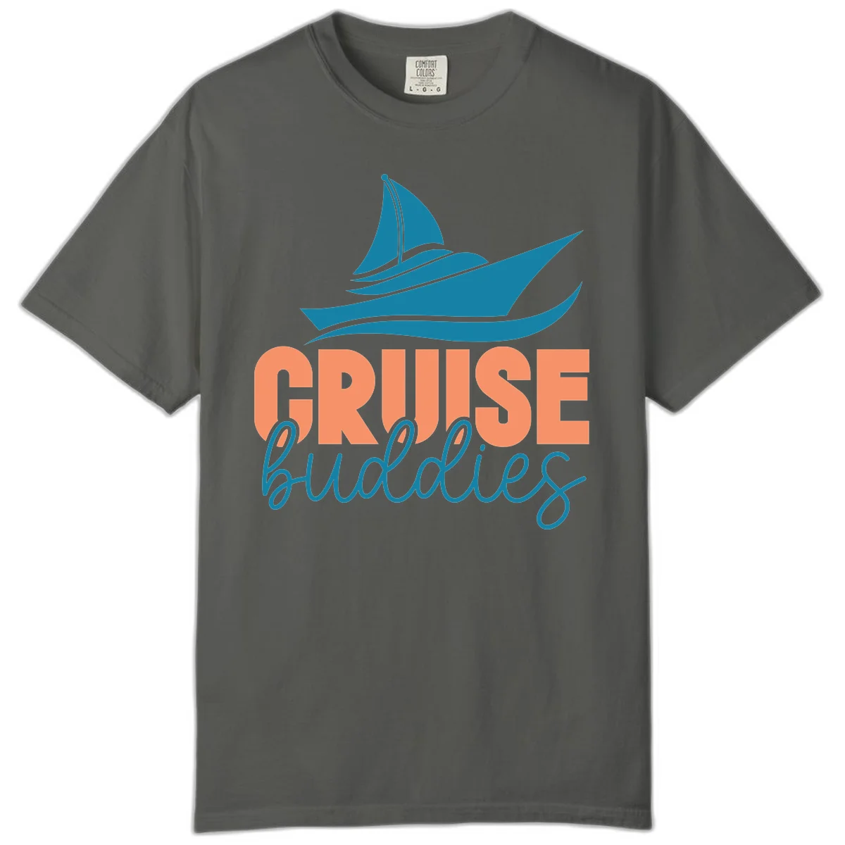 Cruise Buddies Ship Design Comfort Color in Pepper