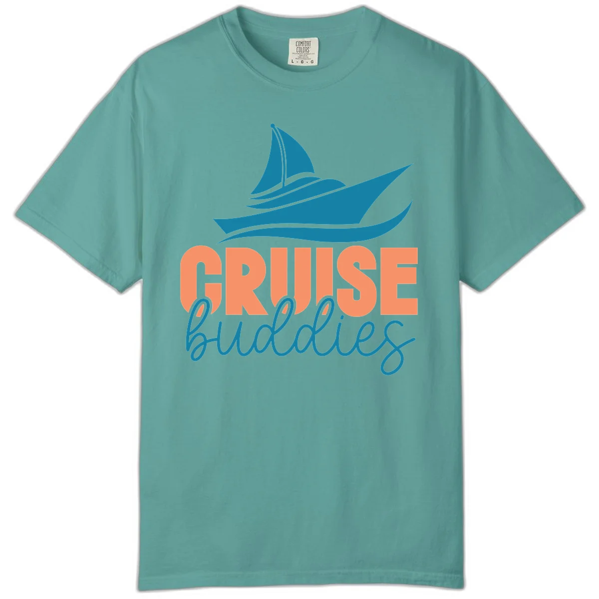 Cruise Buddies Ship Design Comfort Color in Seafoam