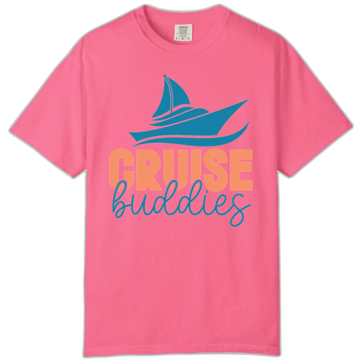 Cruise Buddies Ship Design Comfort Color in Crunchberry