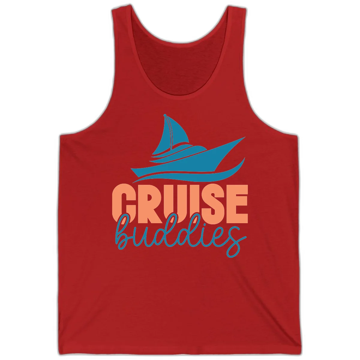 Cruise Buddies Ship Design Tank in Red