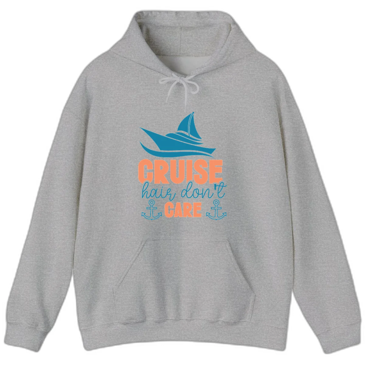Cruise Hair Don't Care Hoodie in Sport Grey