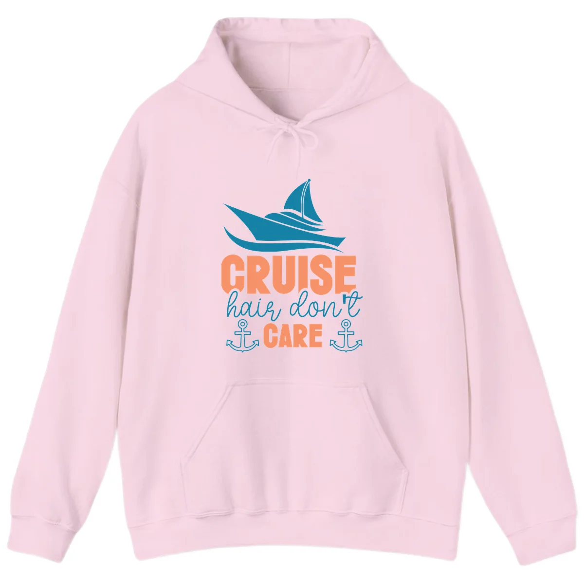 Cruise Hair Don't Care Hoodie in Light Pink