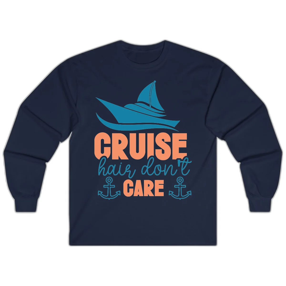 Cruise Hair Don't Care Long Sleeve in Navy