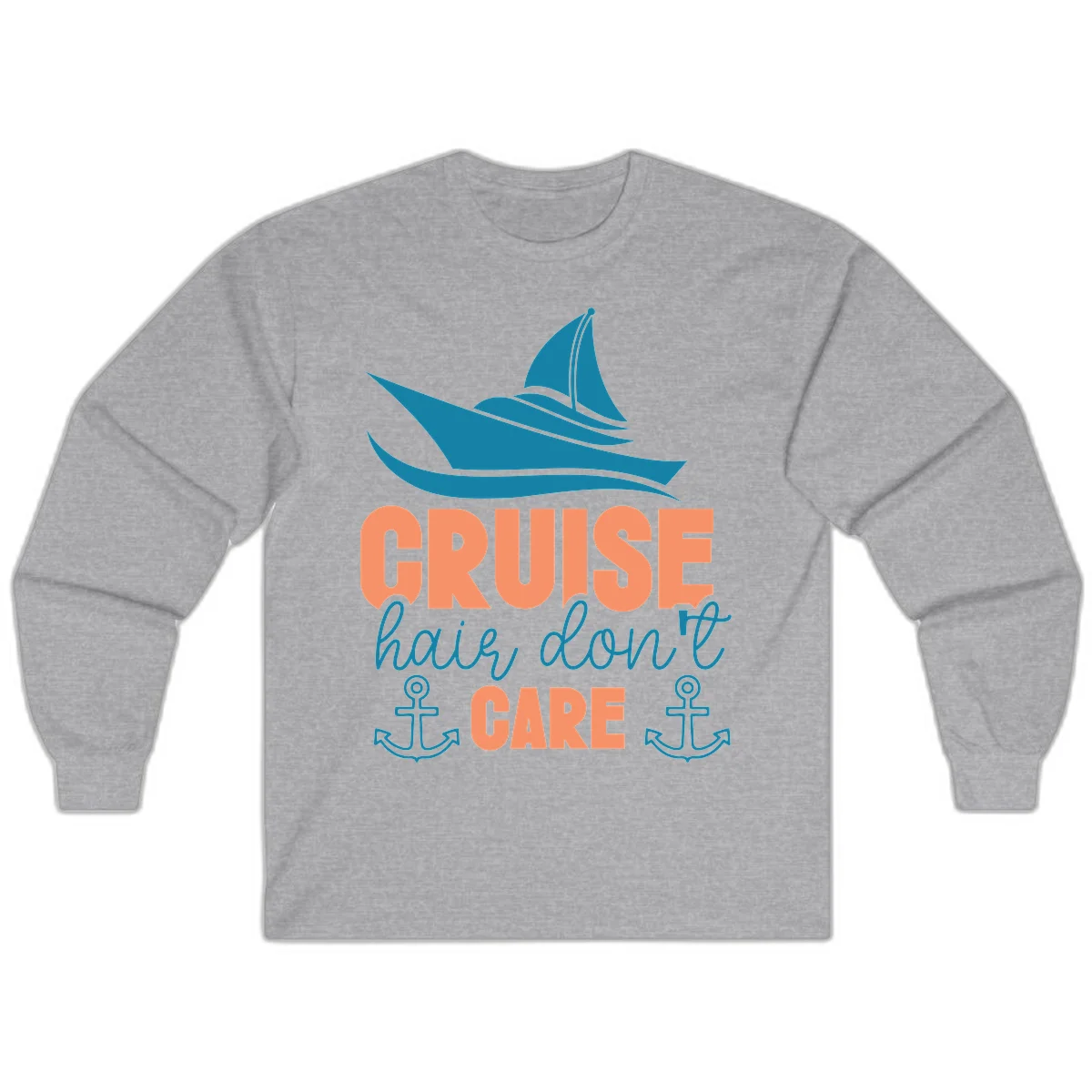 Cruise Hair Don't Care Long Sleeve in Sport Grey