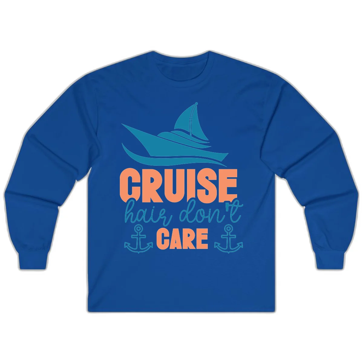 Cruise Hair Don't Care Long Sleeve in Royal