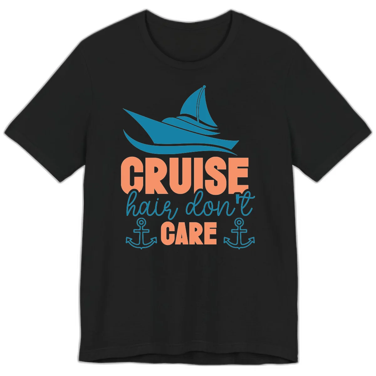 Cruise Hair Don't Care Premium T-Shirt in Black