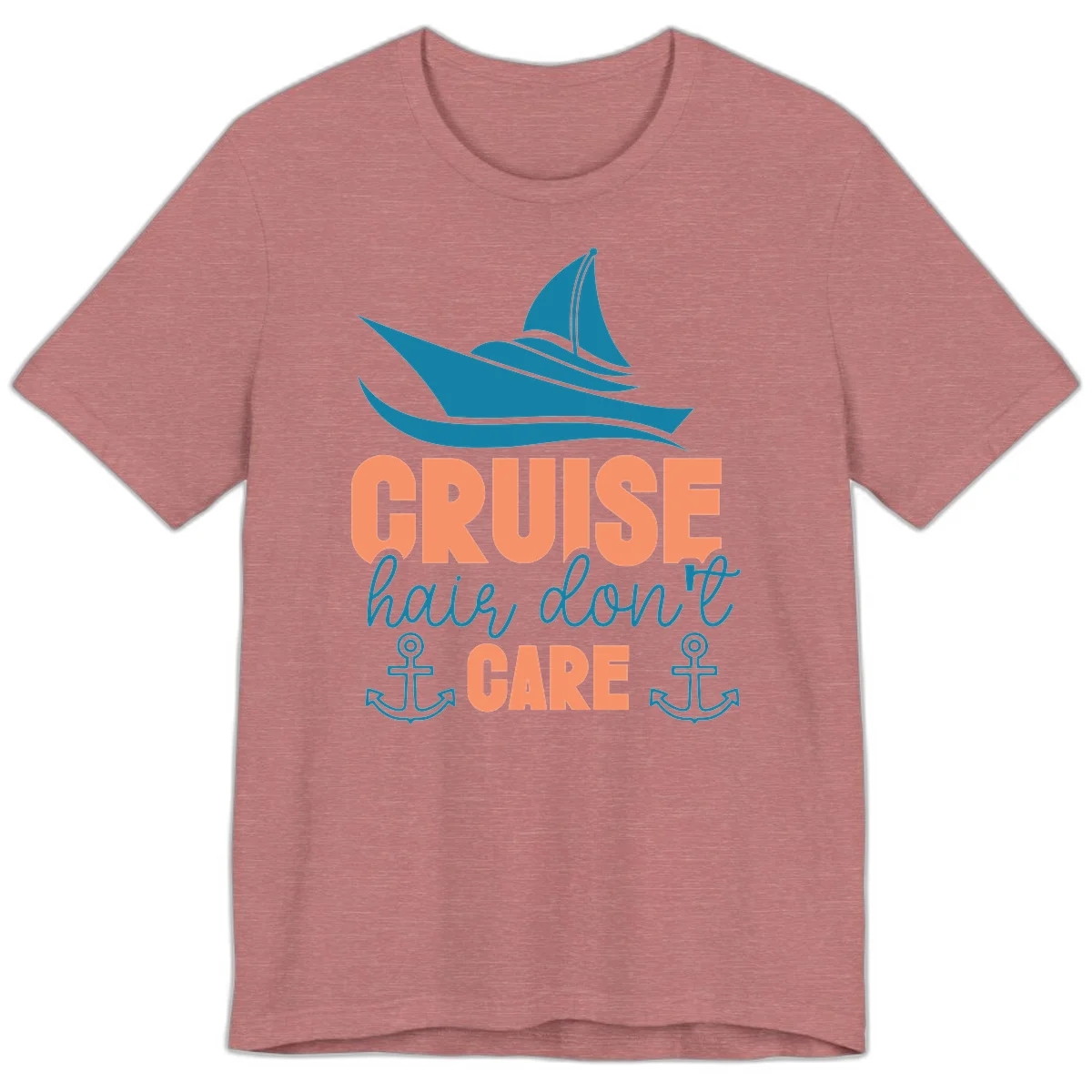 Cruise Hair Don't Care Premium T-Shirt in Heather Mauve