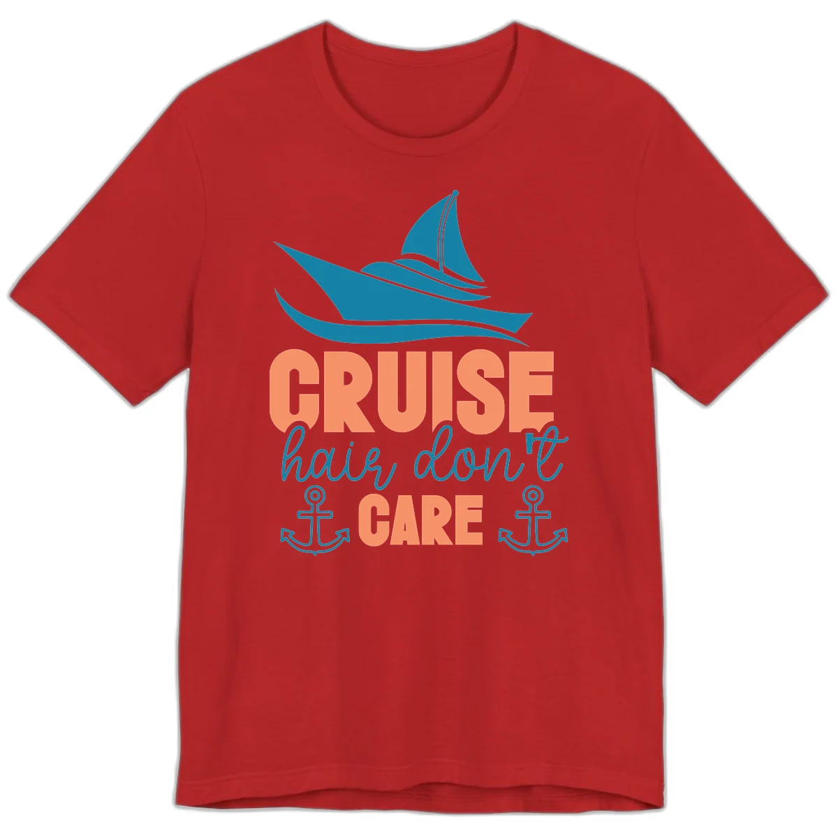 Cruise Hair Don't Care Premium T-Shirt in Red
