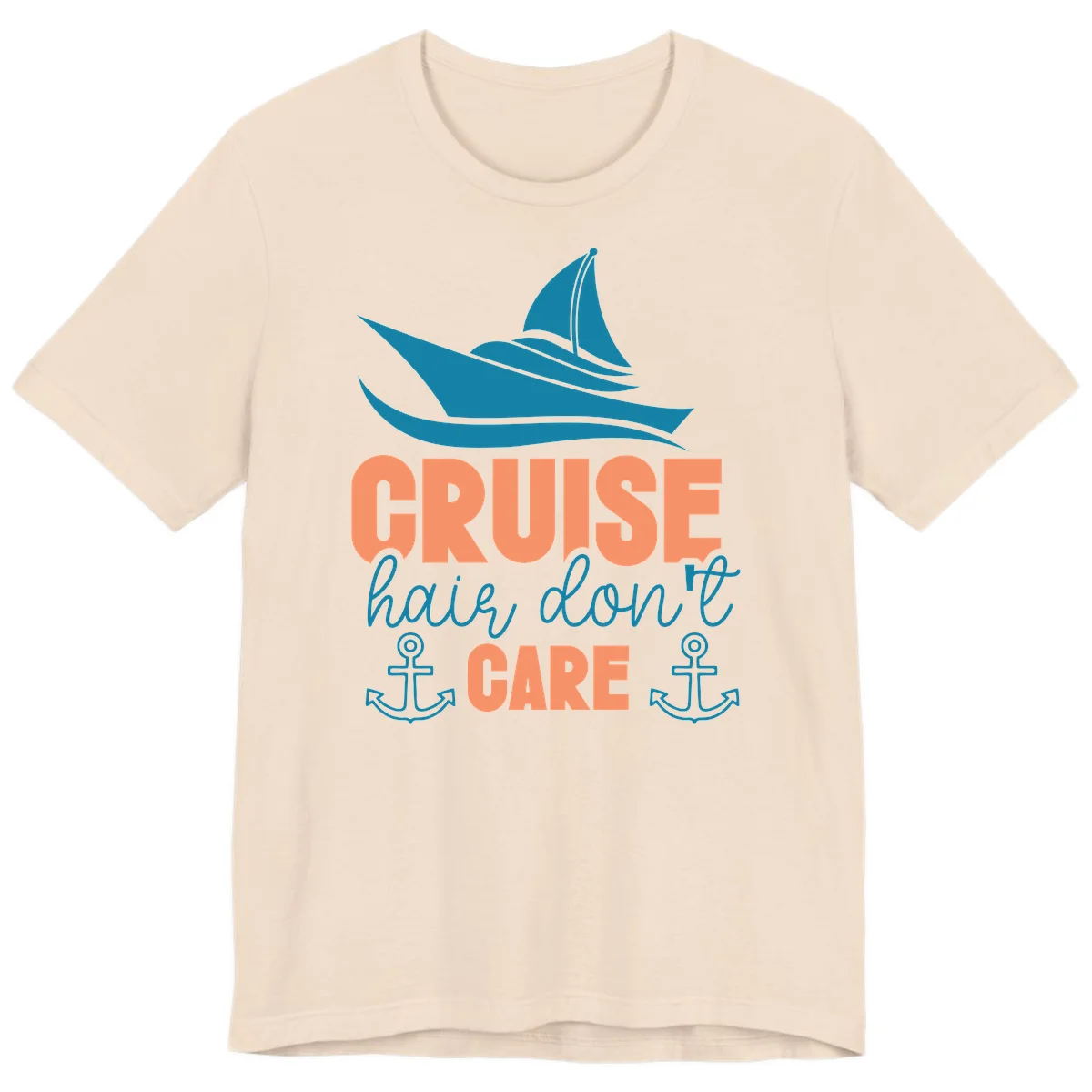 Cruise Hair Don't Care Premium T-Shirt in Soft Cream