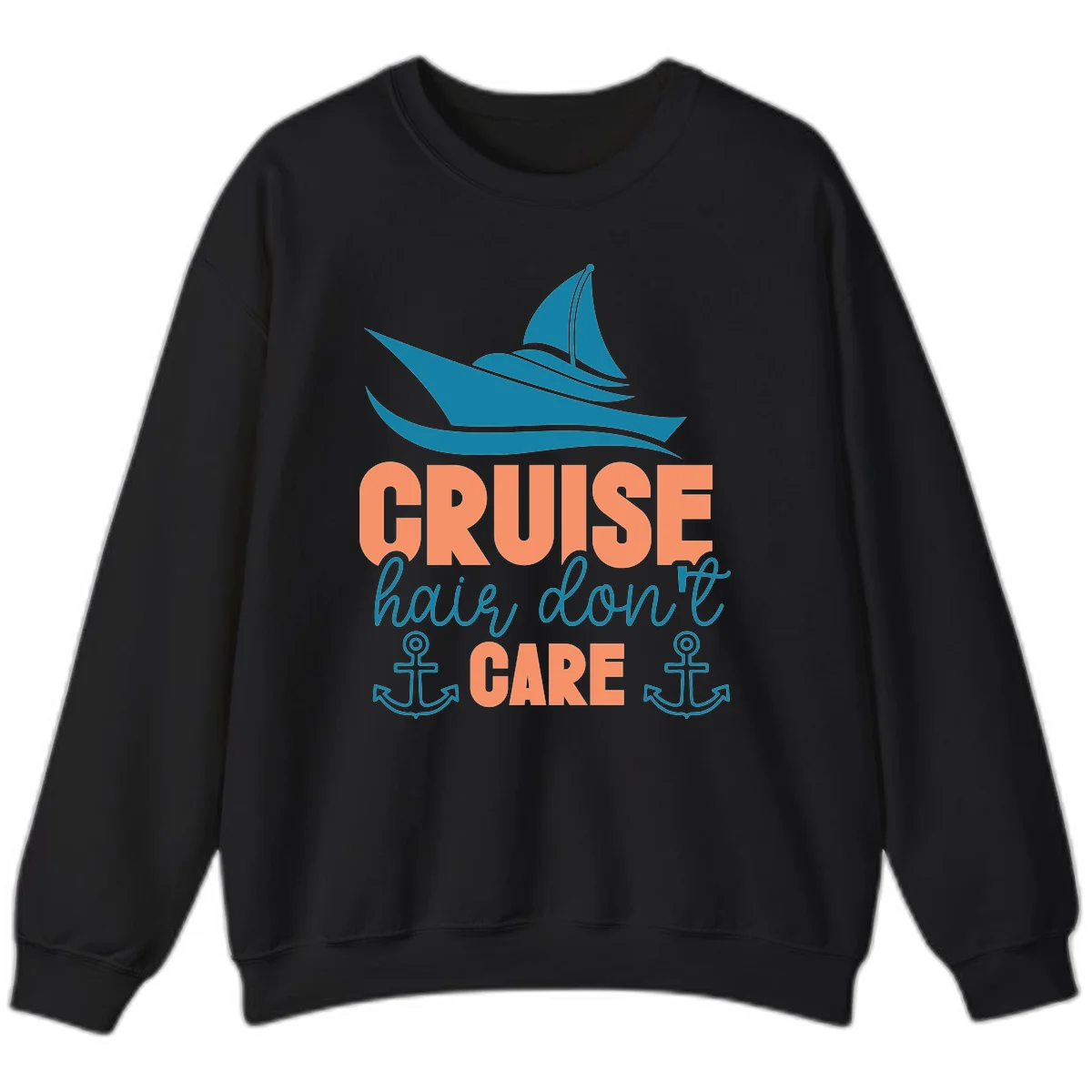 Cruise Hair Don't Care Sweatshirt in Black