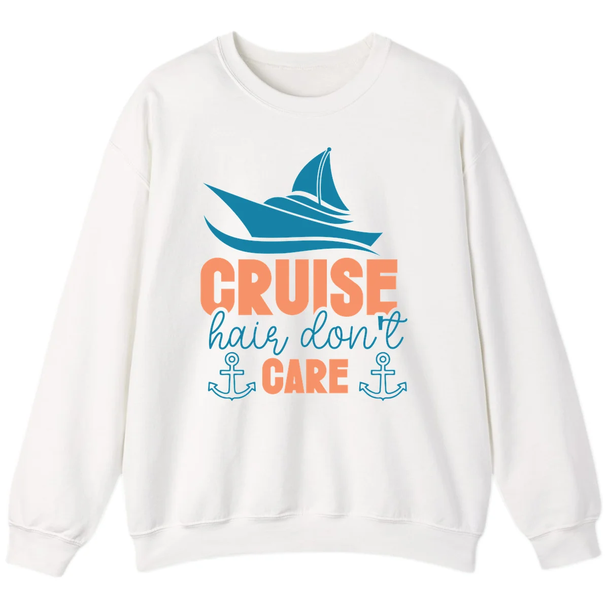 Cruise Hair Don't Care Sweatshirt in White