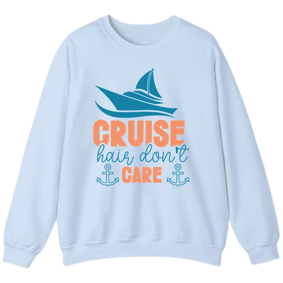 Cruise Hair Don't Care Sweatshirt in Light Blue