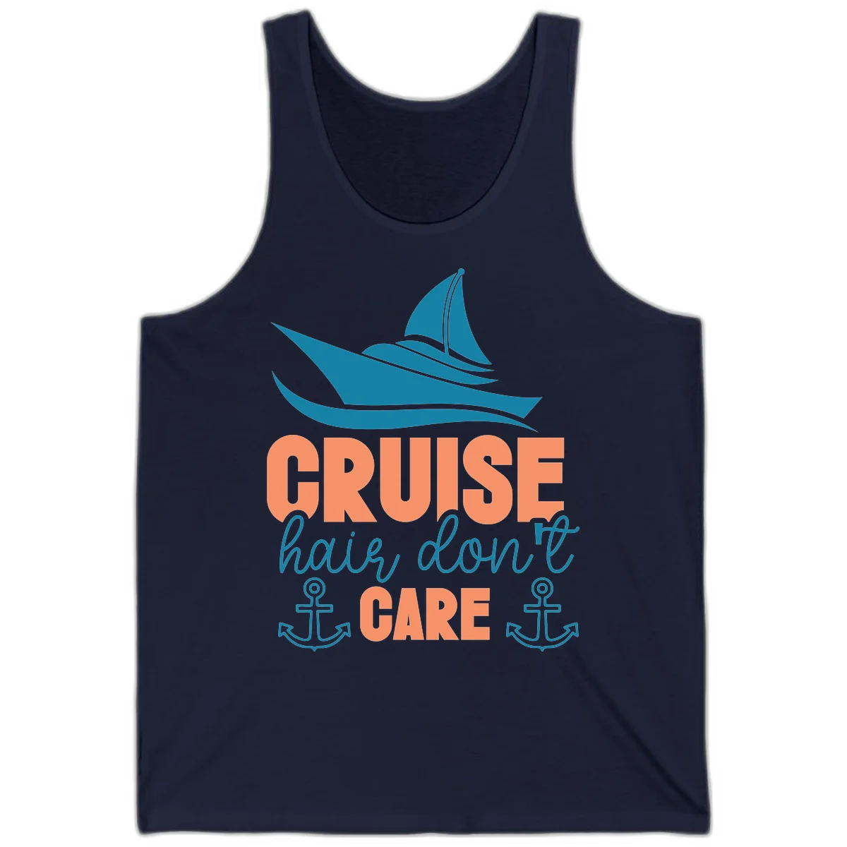 Cruise Hair Don't Care Tank in Navy