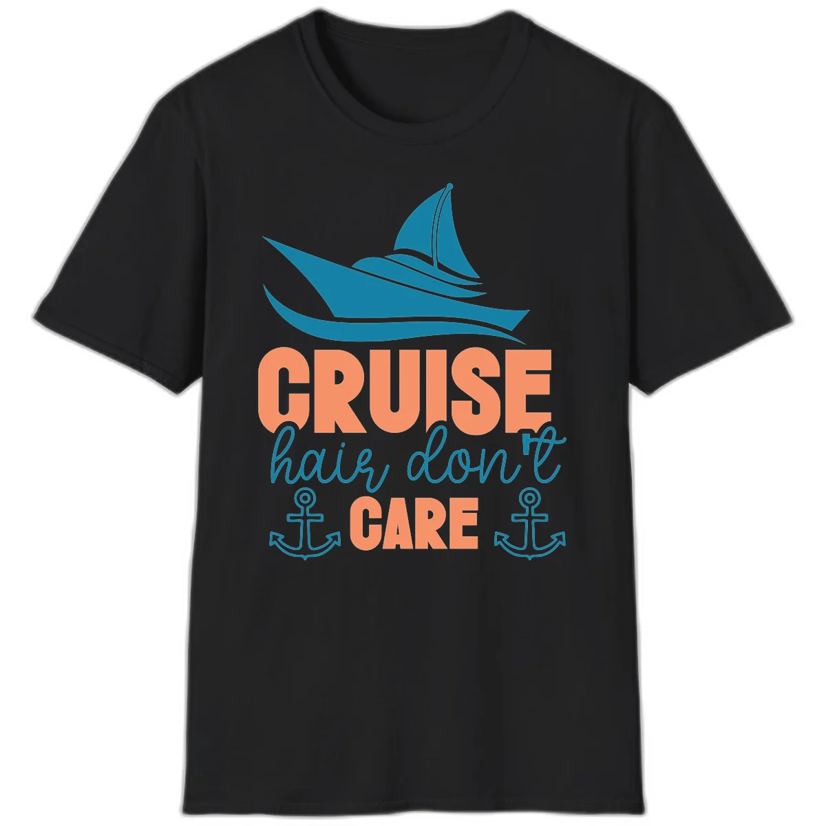 Cruise Hair Don't Care T-Shirt in Black