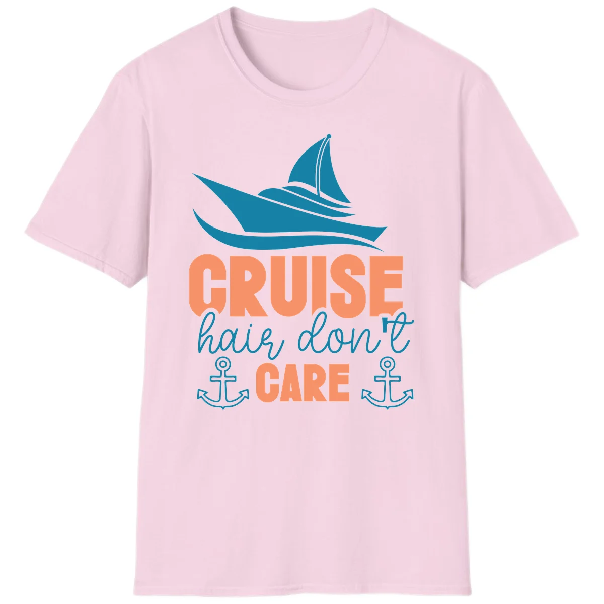 Cruise Hair Don't Care T-Shirt in Light Pink