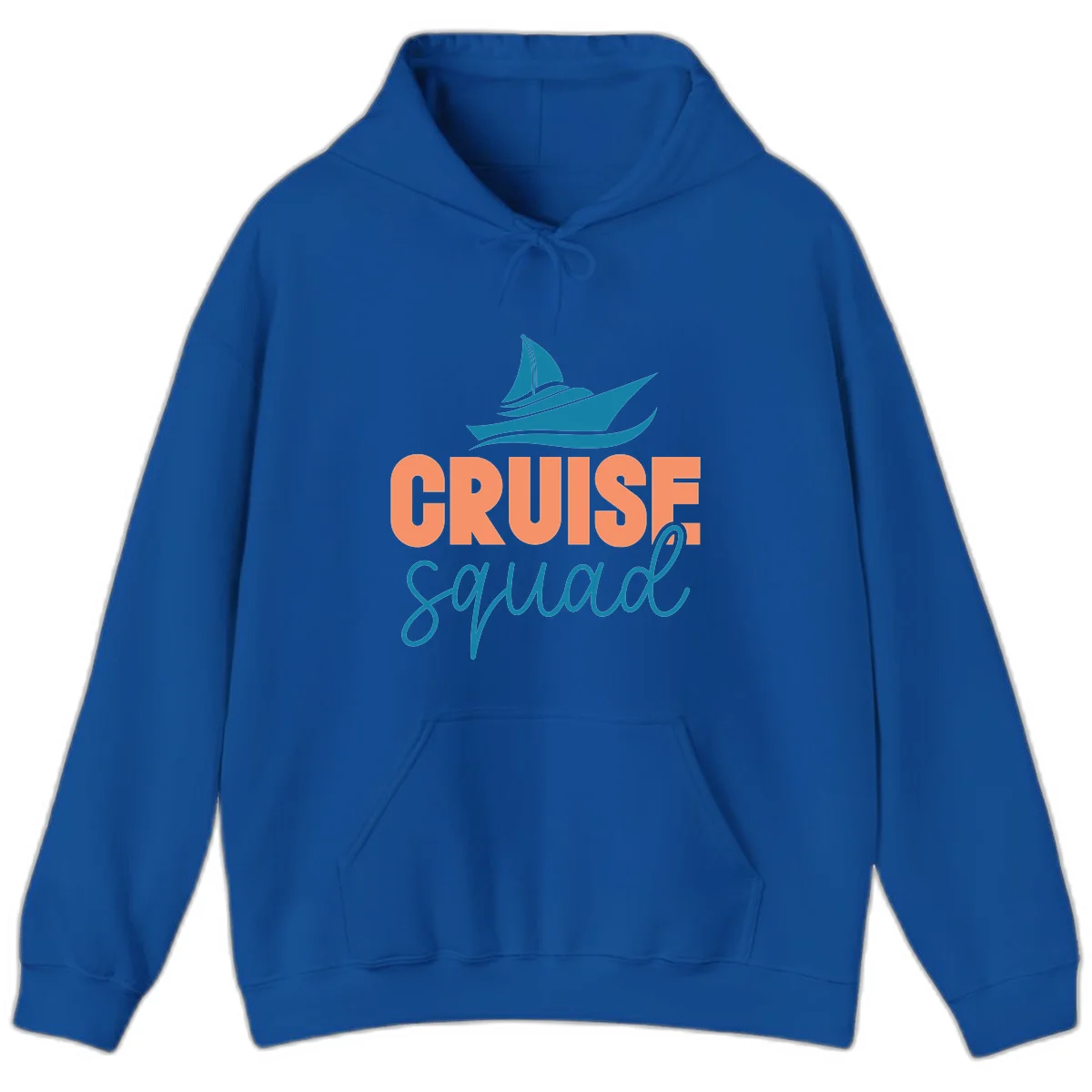 Cruise Squad Sailboat Group Vacation Hoodie in Royal