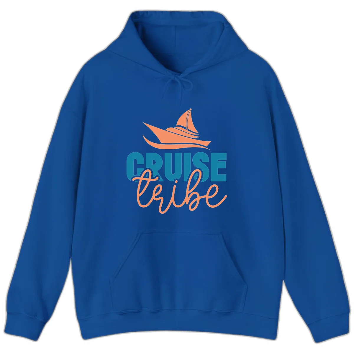 Cruise Vibe Sailboat Nautical Vacation Hoodie in Royal