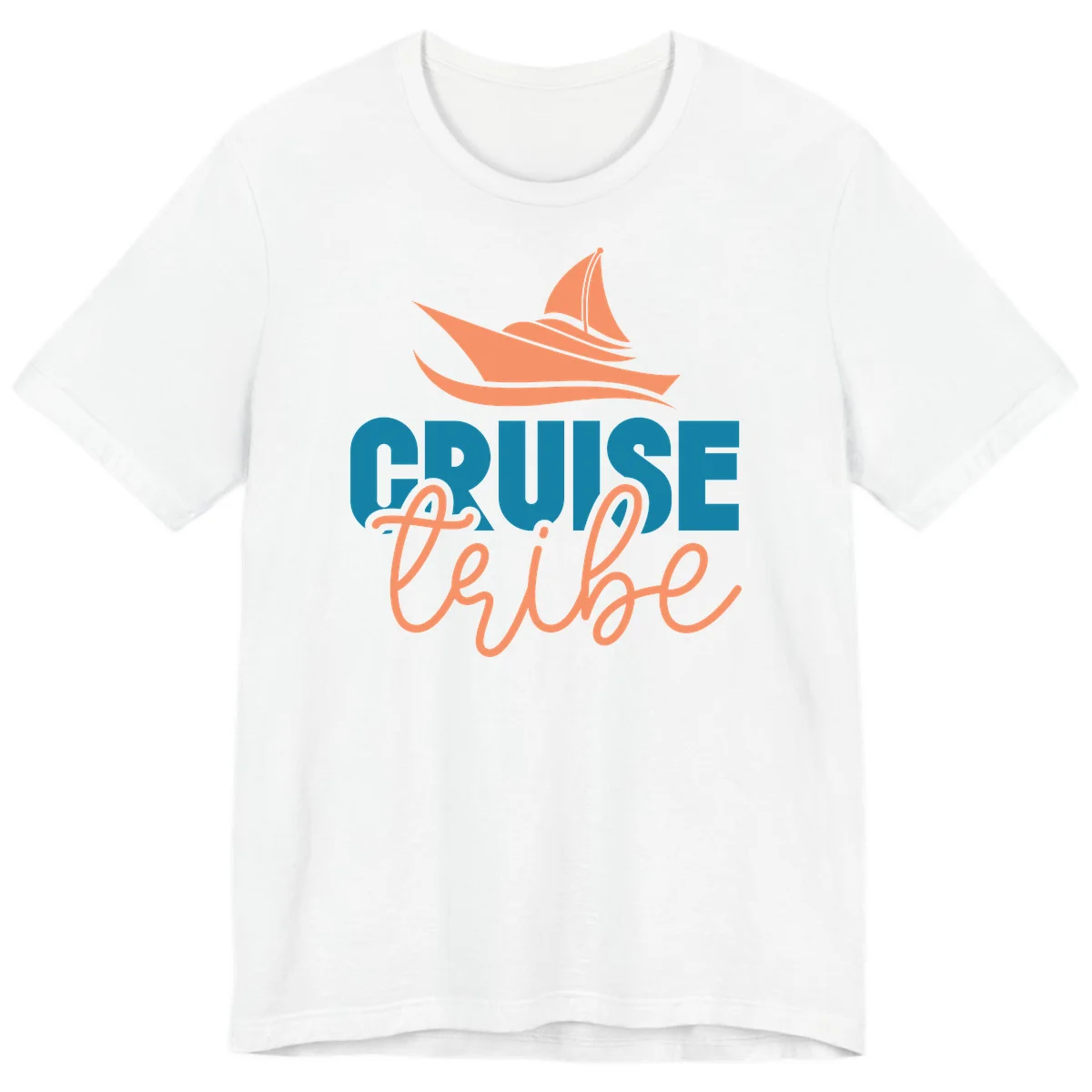 Cruise Vibe Sailboat Nautical Premium T-Shirt in White