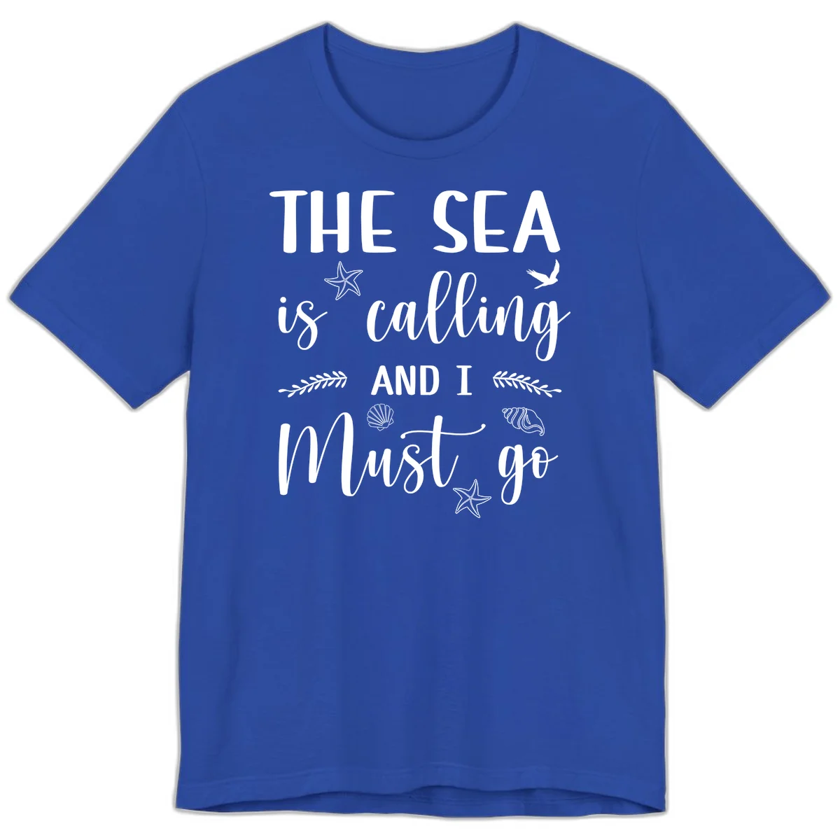 The Sea Is Calling Premium T-Shirt in True Royal
