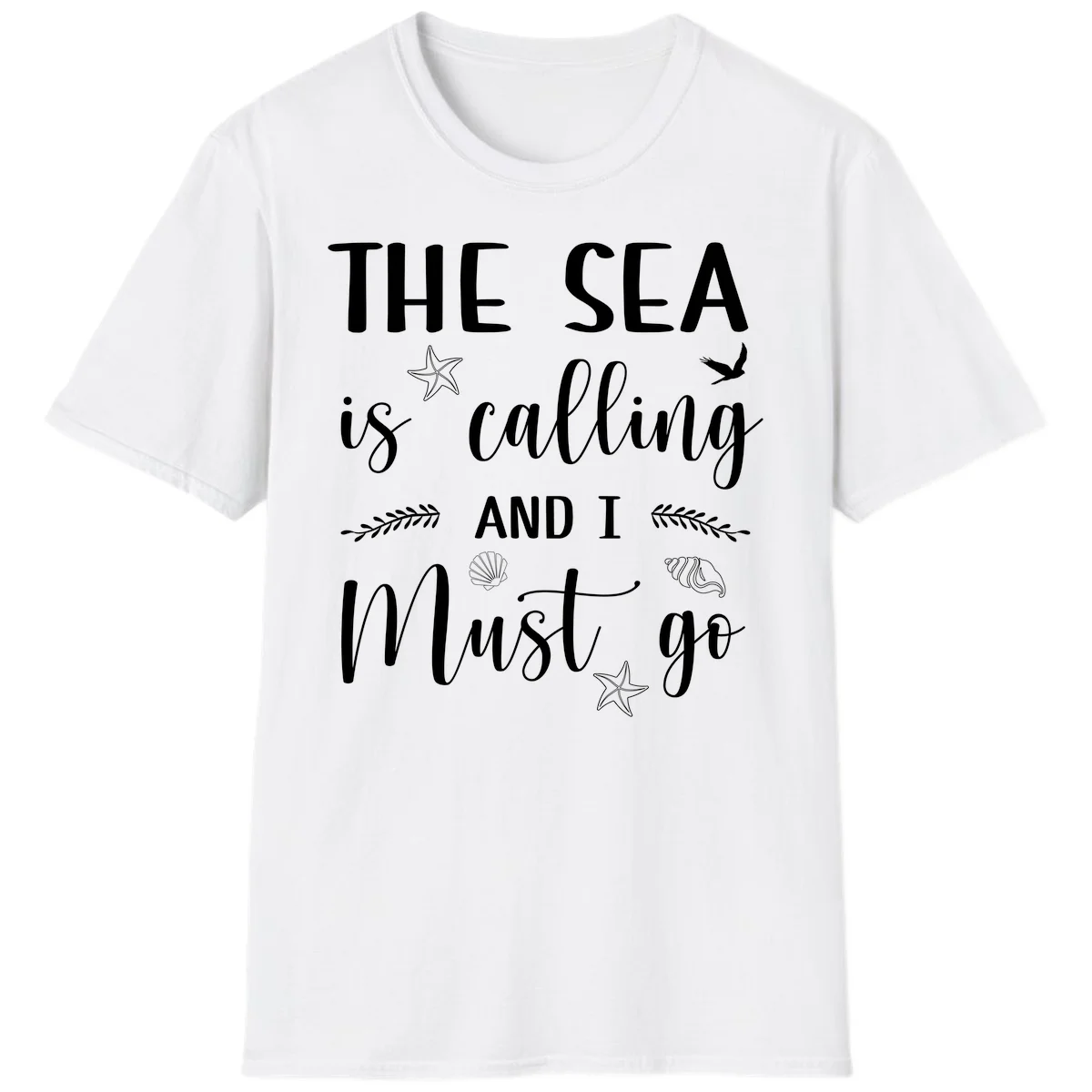 The Sea Is Calling T-Shirt in White