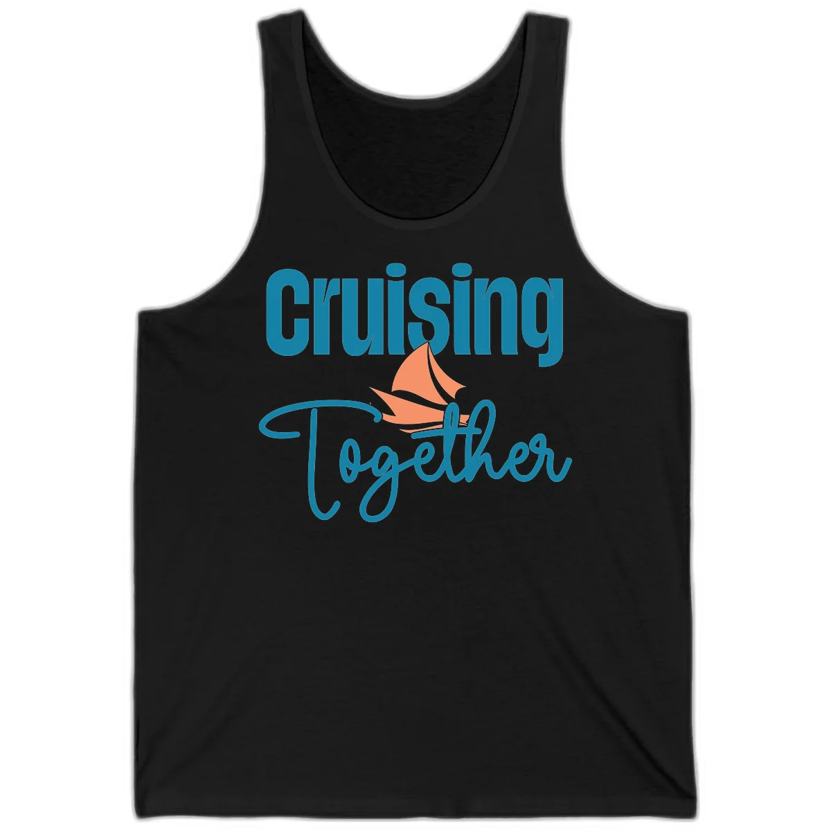 Cruising Together Sailboat Tank in Black