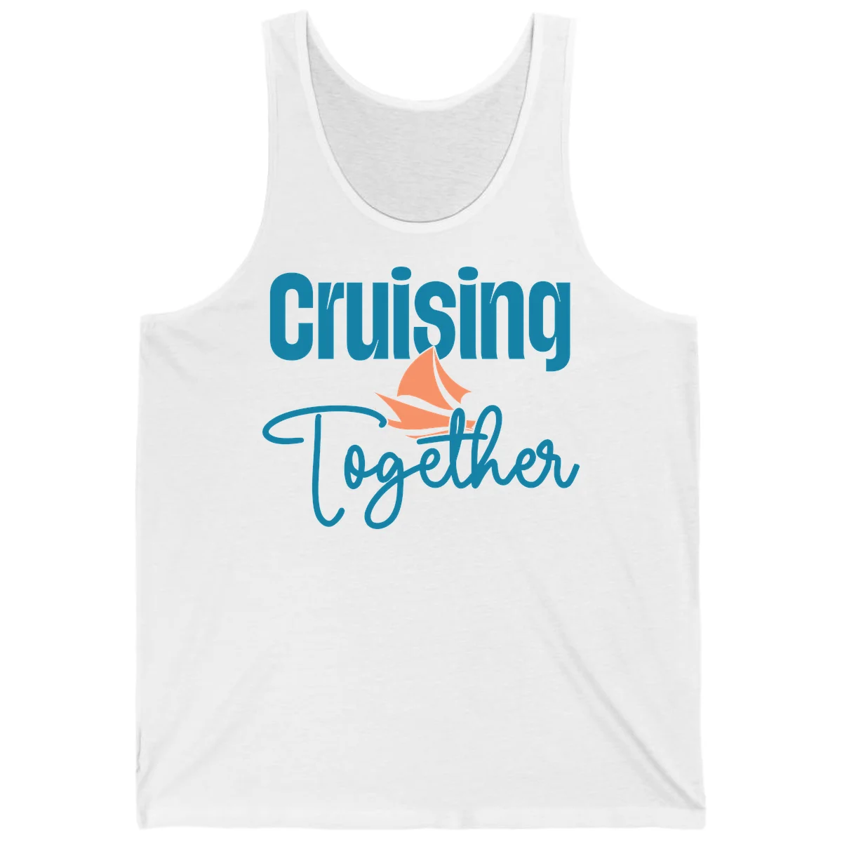 Cruising Together Sailboat Tank in White