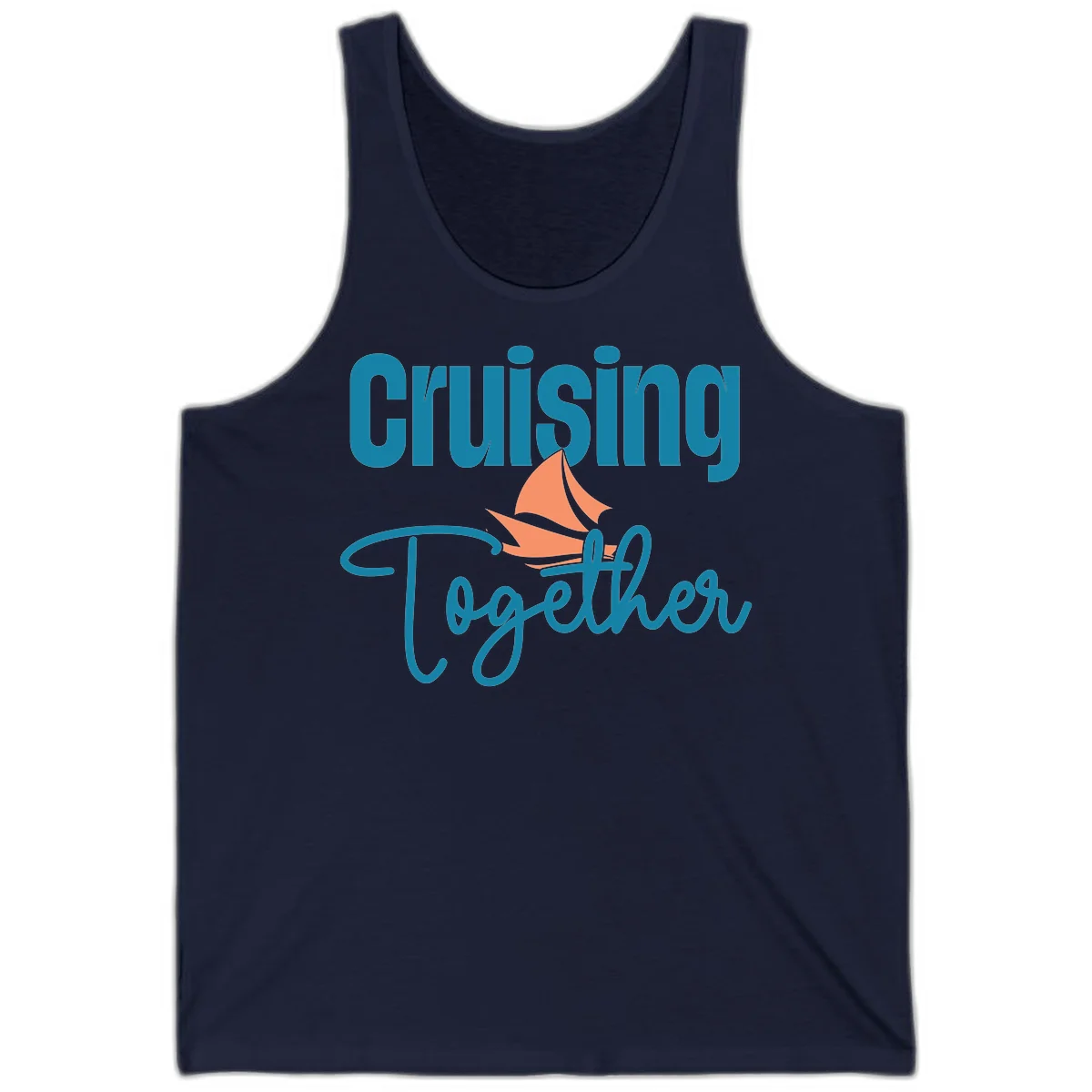 Cruising Together Sailboat Tank in Navy