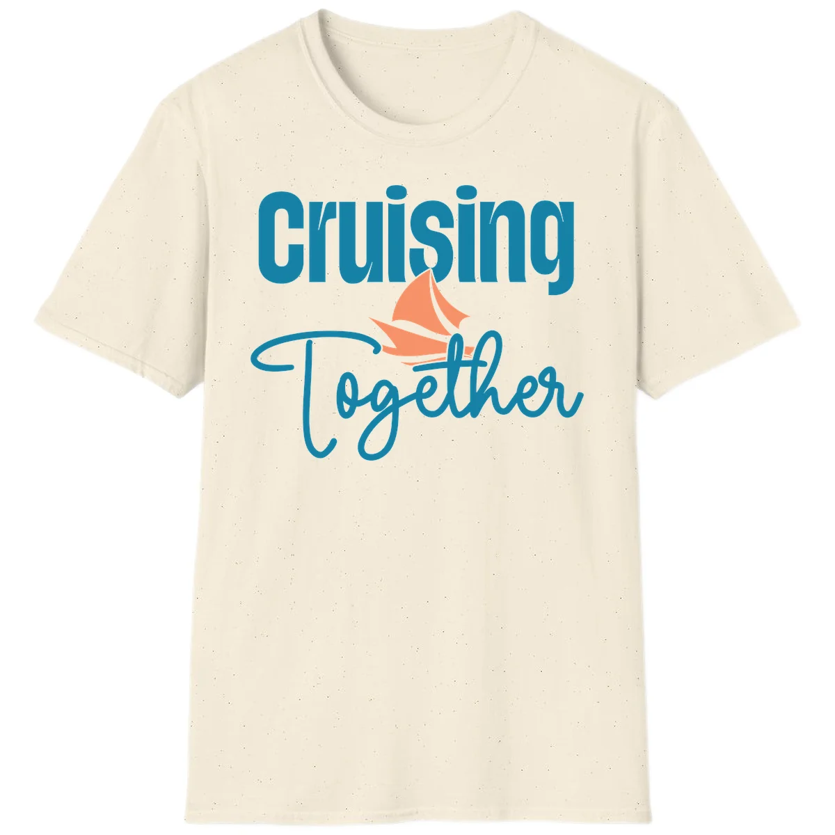 Cruising Together Sailboat T-Shirt in Natural