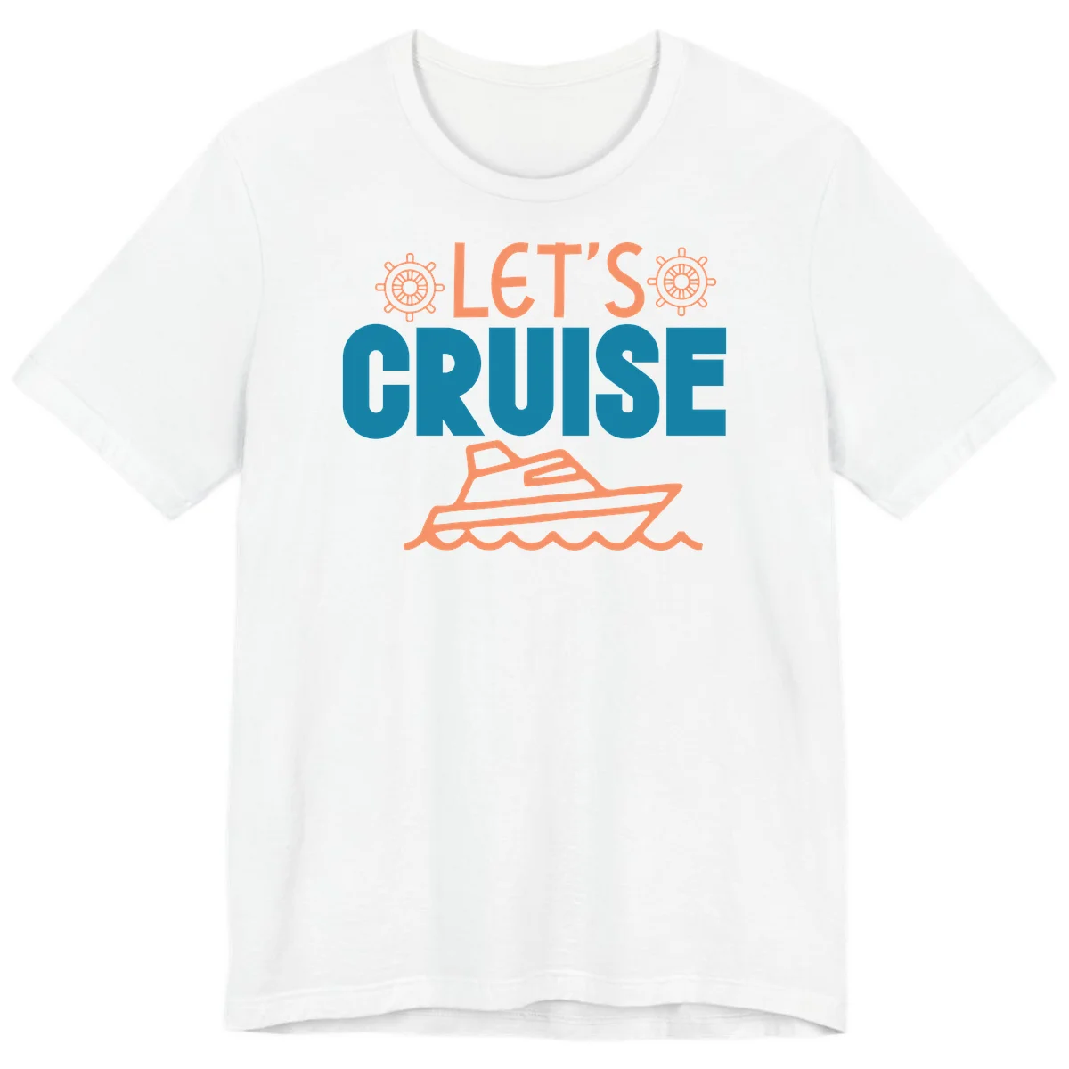 Let's Cruise Nautical Yacht Premium T-Shirt in White