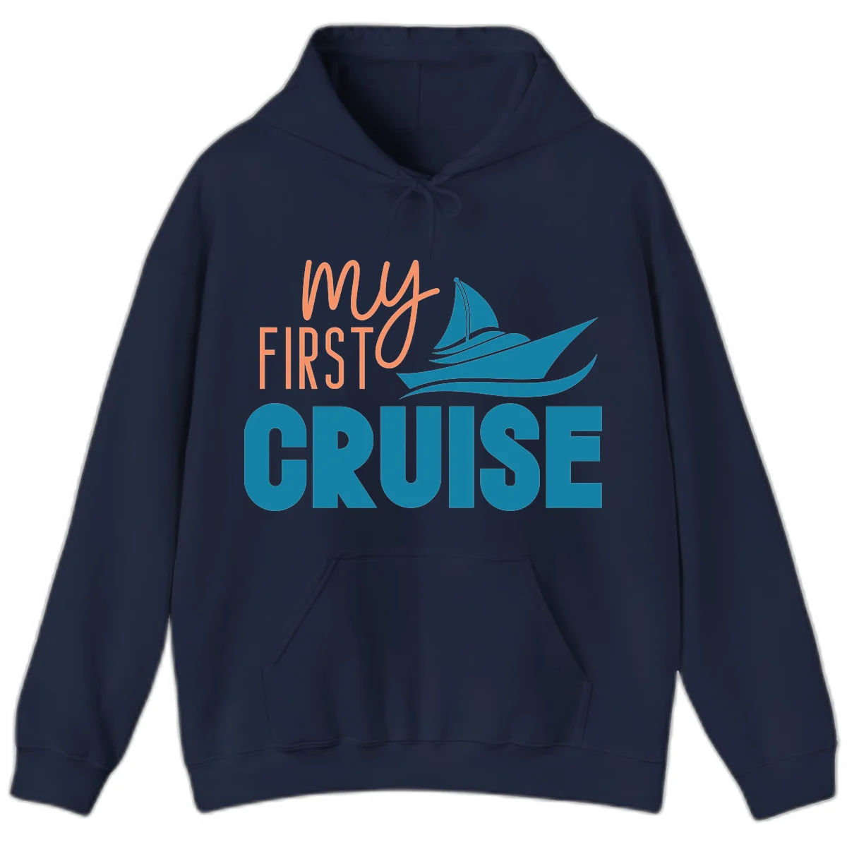 My First Cruise Hoodie for Your Maiden Voyage in Navy