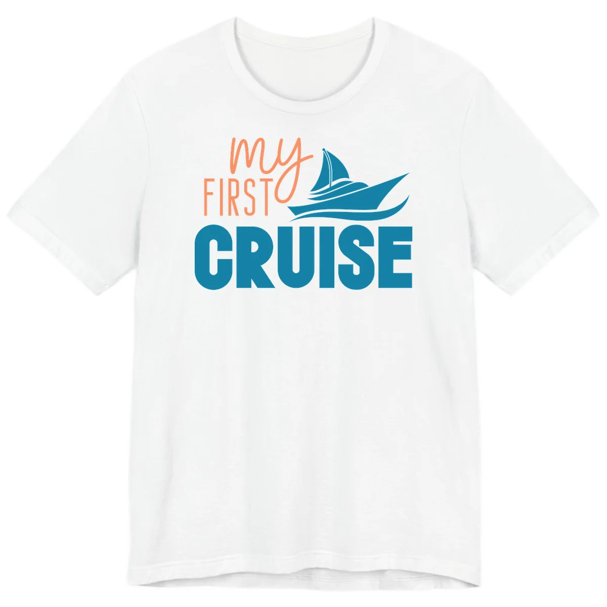 My First Cruise Premium T-Shirt for Maiden Voyage in White