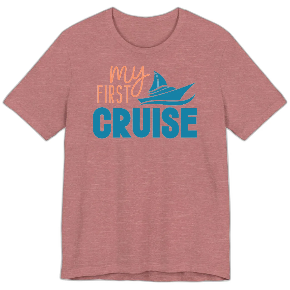 My First Cruise Premium T-Shirt for Maiden Voyage in Heather Mauve