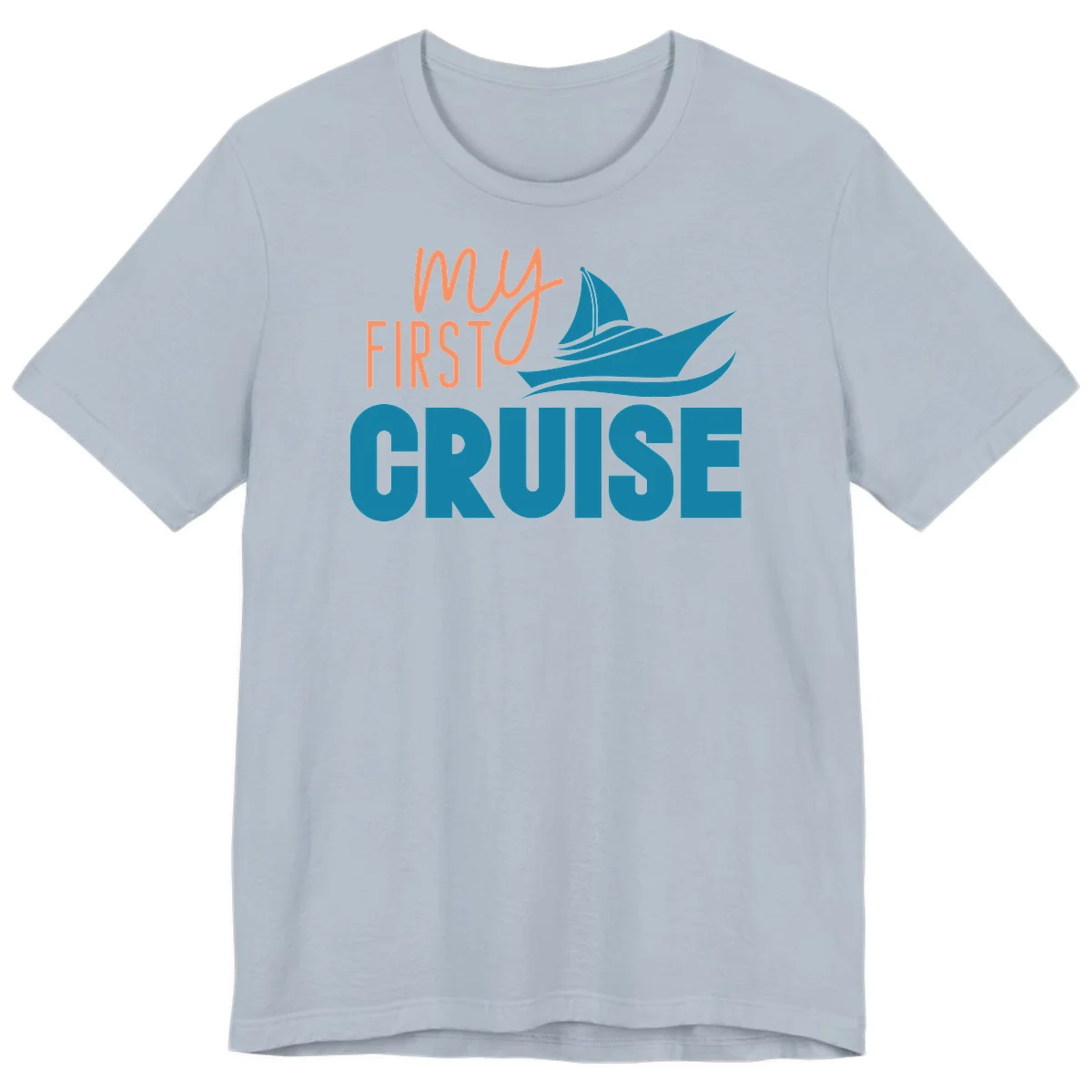 My First Cruise Premium T-Shirt for Maiden Voyage in Light Blue