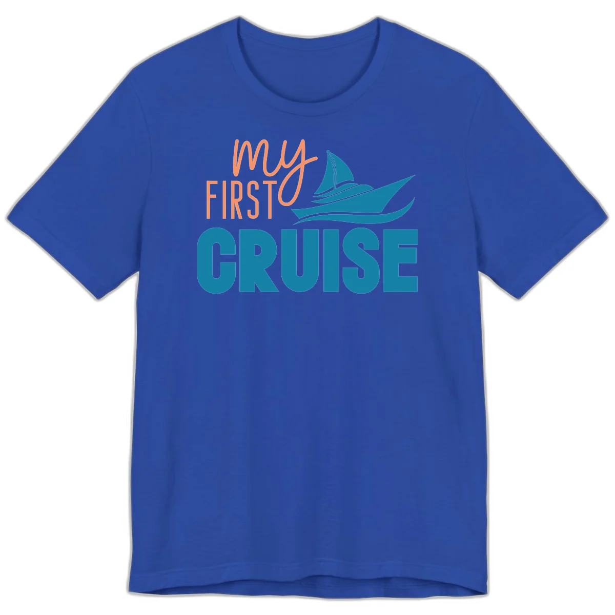 My First Cruise Premium T-Shirt for Maiden Voyage in True Royal