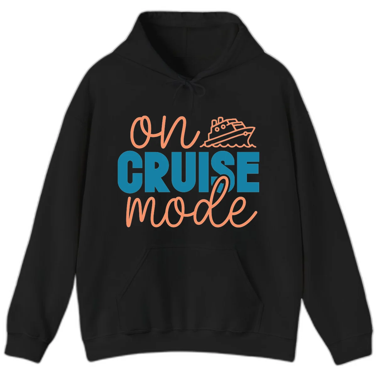 Ahoy Cruise Mode Hoodie in Black