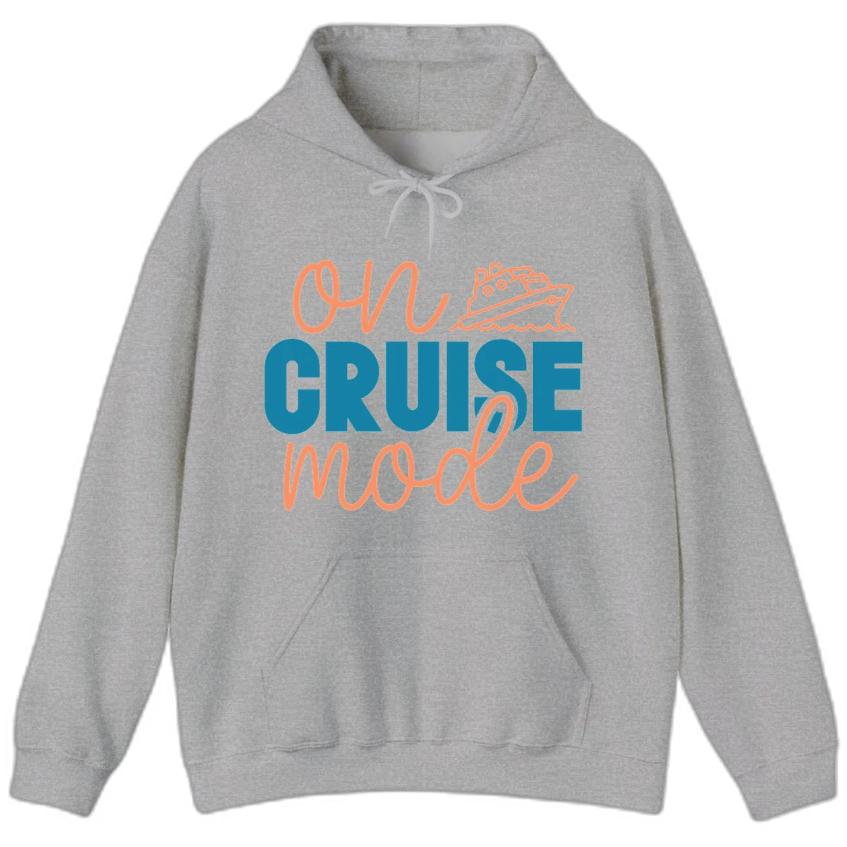 Ahoy Cruise Mode Hoodie in Sport Grey