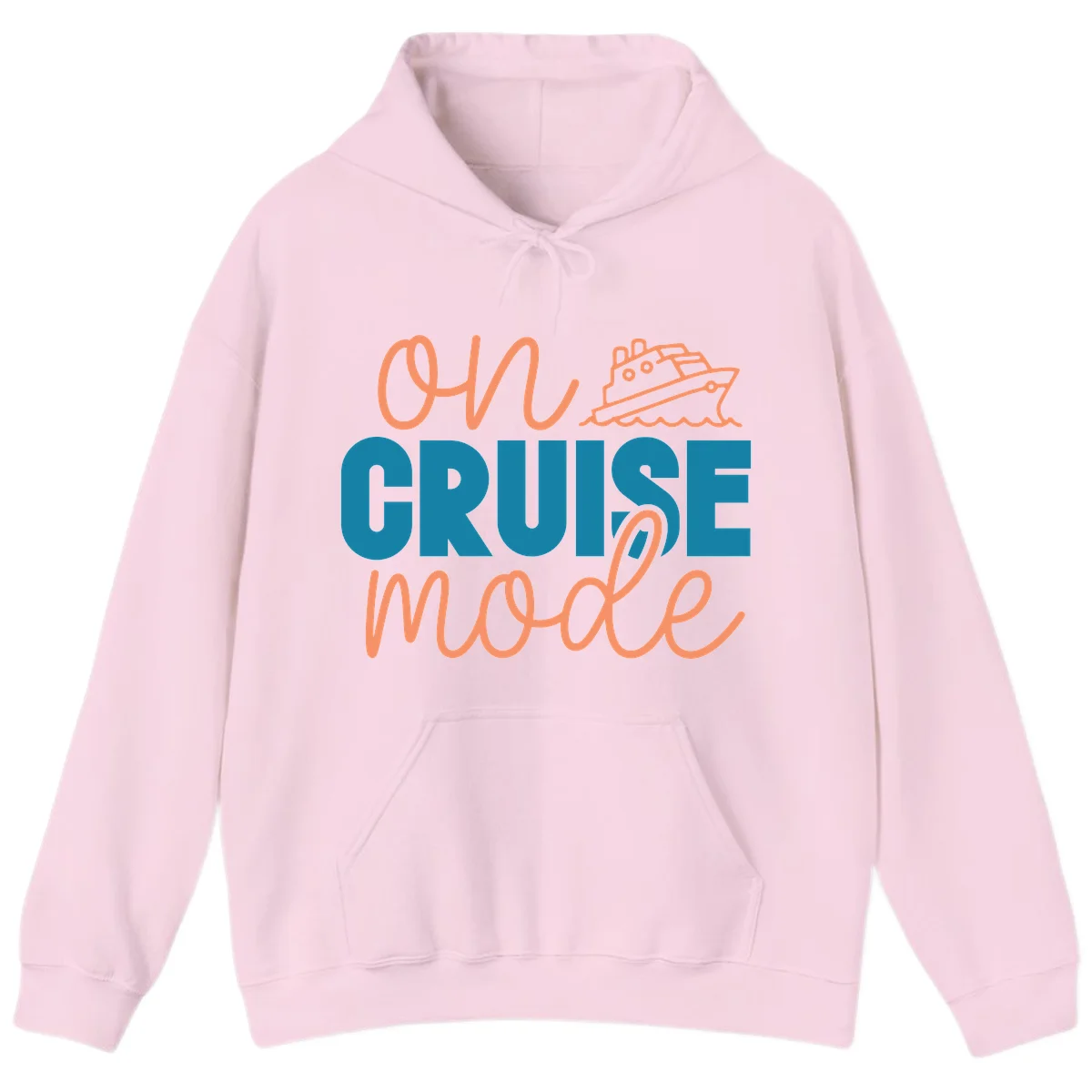 Ahoy Cruise Mode Hoodie in Light Pink