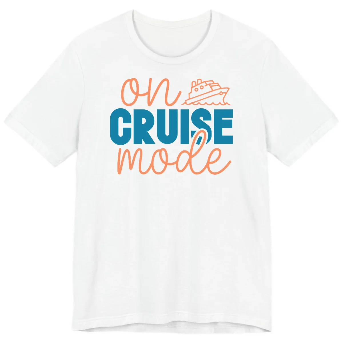 Ahoy Cruise Mode Premium T-Shirt in White
