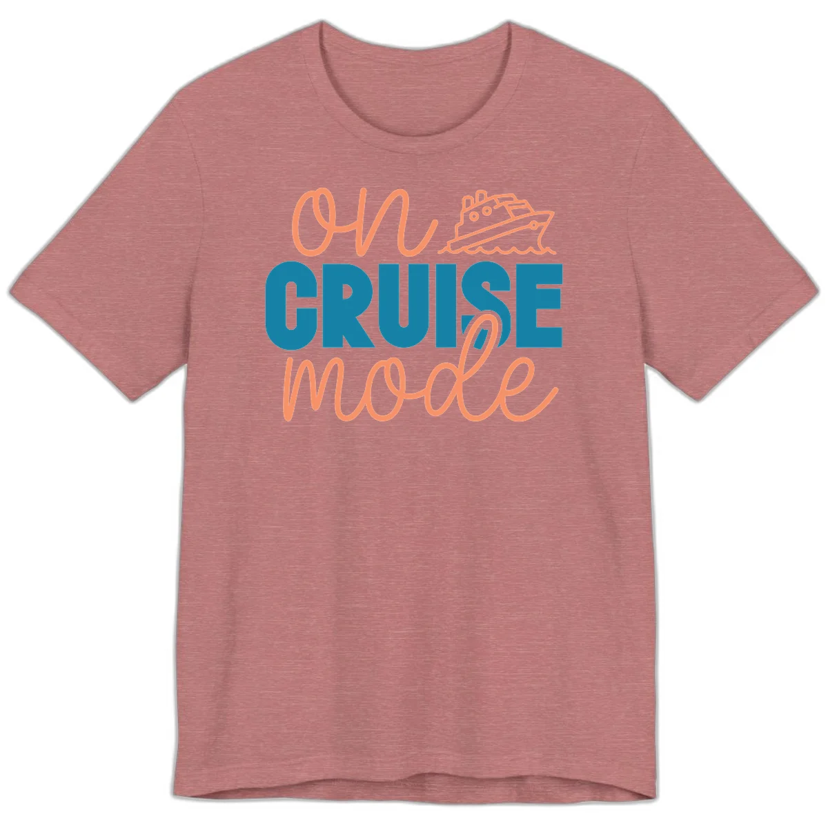 Ahoy Cruise Mode Premium T-Shirt in Heather Mauve
