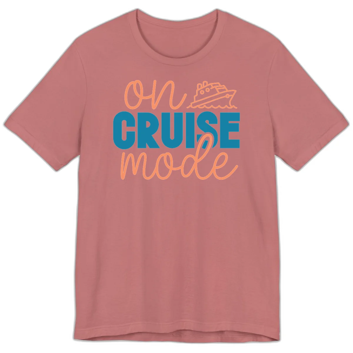 Ahoy Cruise Mode Premium T-Shirt in Mauve